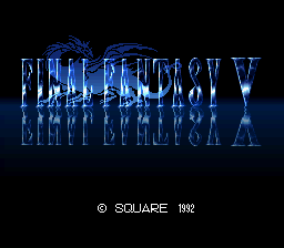 Final Fantasy V (easy and translated) Title Screen
